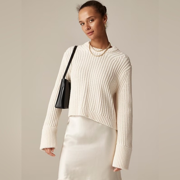 J. Crew Sweaters - J.Crew Heritage cotton fisherman crewneck sweater, Size M